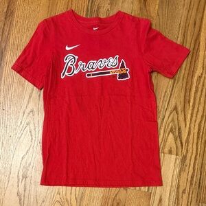 Nike Kids Red Braves Short Sleeve Tee